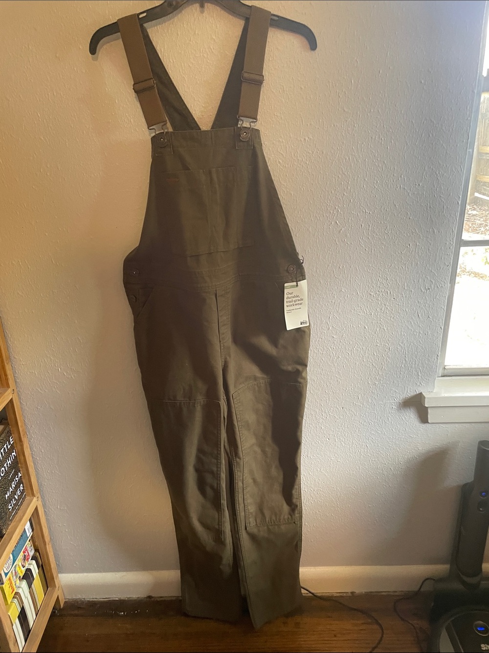 Cooperative Olive Green Utility Jumpsuit with Adjustable Straps